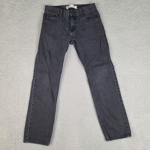 Levi's‎ Jeans Boys 14 Reg Black 511 Slim Fit Wash Denim Cotton Blend 27x27.5